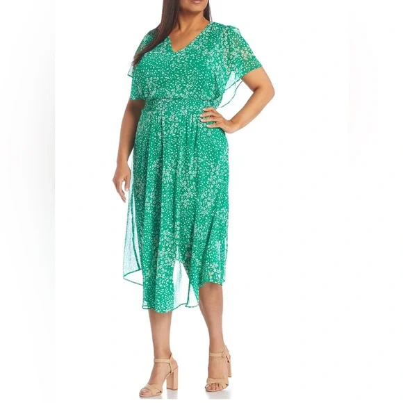 Dkny | Dresses | Dkny Plus Size Floral Print Short Flutter Sleeve Vneck Chiffon Midi Dress | Poshmark Dkny | Dresses | Dkny Plus Size Floral Print Short Flutter Sleeve Vneck Chiffon Midi Dress | Poshmark
